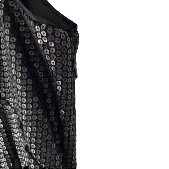 Jessica Simpson Sequin Feather Black Dress Party Cocktail size 10 NWTs - Picture 6 of 16